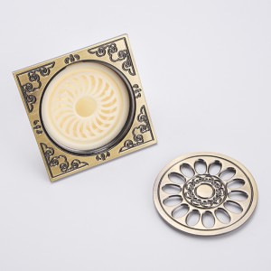 Brass pvc floor decorative shower drain covers filter