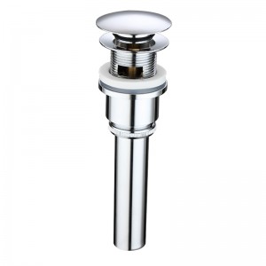 Basin chrome click waste pipe fitting