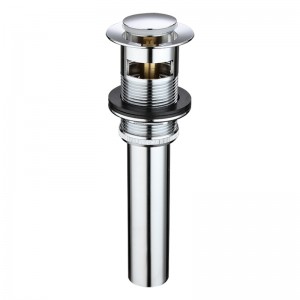 Shower hair stopper basin push up waste coupling